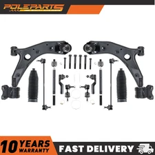 12pcs Front Lower Control Arm & Tie Rod End Kit For 2004-2009 Mazda 3 Mazda 5