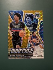 2022-24 Mosaic Ausar Thompson Montage Gold Refractor RC SSP /10