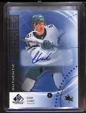 2025-26 SP Game Used Authentic Rookies Blue AUTO Cam Lund