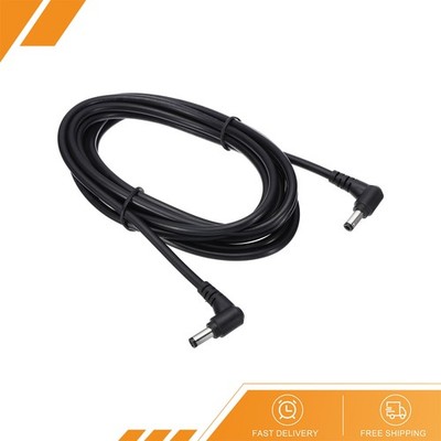 10Ft 5.5x2.5mm Male to Male DC Power Cable 18AWG Wire Adapter 90 Degree Right