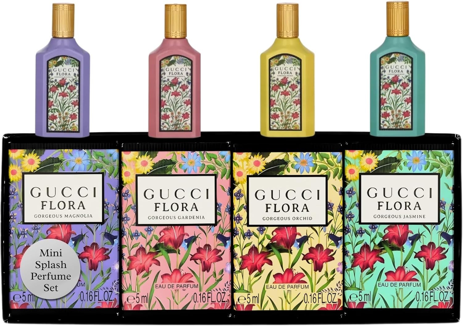 Gucci Flora 4x 5ml Eau De Parfum Miniature Gift Set - FREE and FAST Postage!