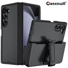 For Samsung Galaxy Z Fold 7 6 5G Case Belt Clip Holster Shockproof Armor Cover