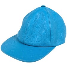 Louis Vuitton Casquette Monogram baseball cap Cap Cowhide Blue Men