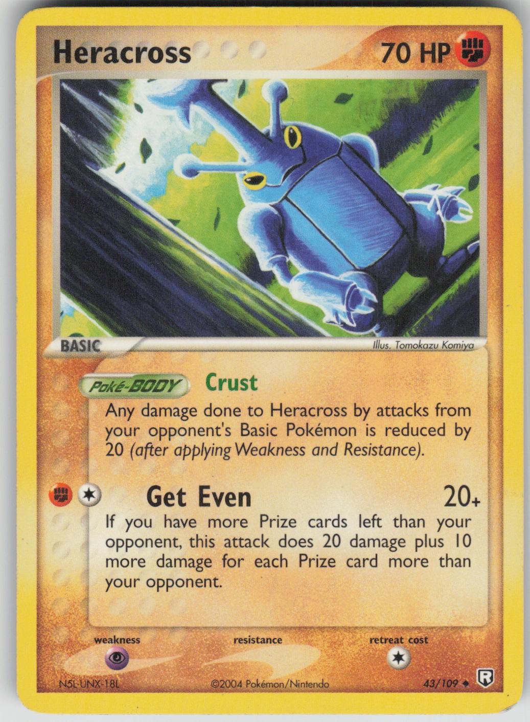 Pokemon TCG Heracross Uncommon Team Rocket Returns 43/109