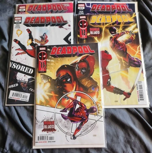DEADPOOL # 11 -15 + MILES SPIDER-MAN # 30 & 31  POOLS OF BLOOD 1-4 MARVEL 2025