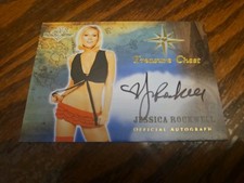 2013 Benchwarmer Treasure Chest Autograph Gold Foil Jessica Rockwell Playboy