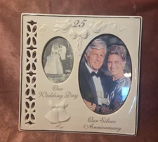 New Russ Porcelain 25th Anniversary Frame