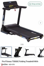 Image of Pro Fitness T3000C Folding Treadmill With Incline 463/4719 Argos £899