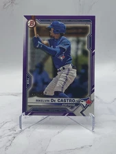 Rikelvin De Castro 2021 Bowman Draft Purple Paper #/250 TOR BLUE JAYS #BD-188