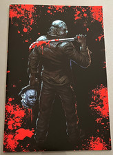 Fame: JOHN CARPENTER, Jason vs Michael, Uribe BLOOD SPATTER EMBOSSED, Ltd 75 NM