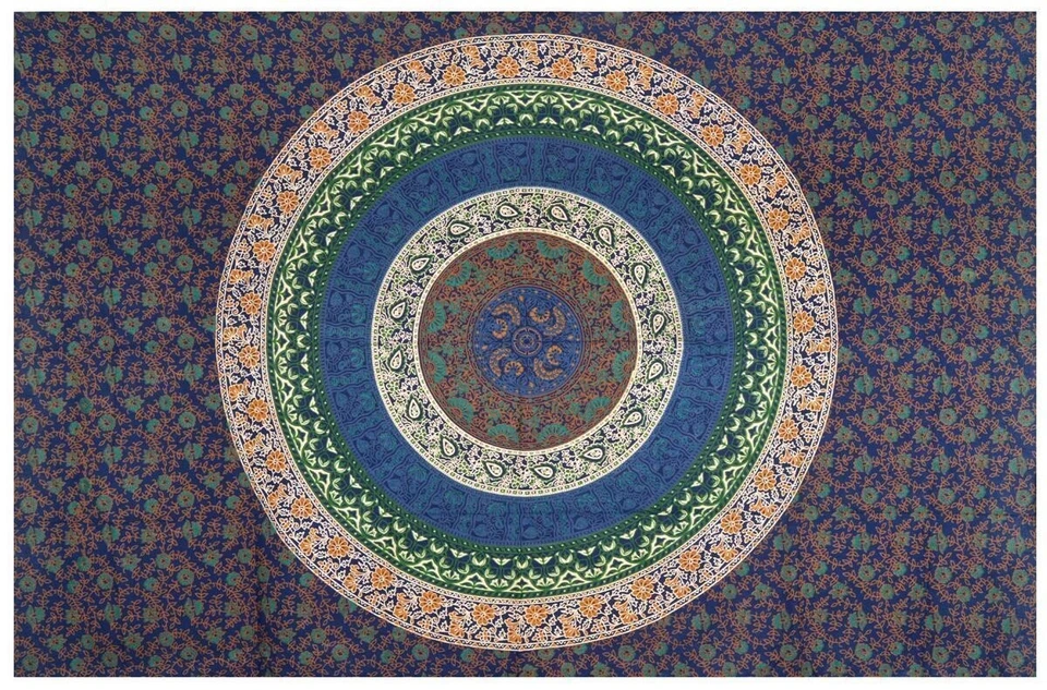 Pack Of 10 Pics Cotton Lot Wall Hanging Indian Mandala Wholesele Tapestry Poster - Image 4 of 4