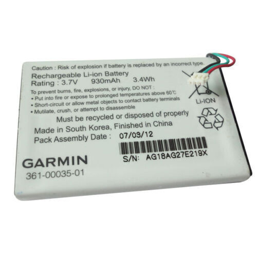 361-00035-01 Battery 3.7V 930mAh For Garmin Nuvi 30/40LM/50/50LM/55LM/55LMT - Zdjęcie 4 z 6