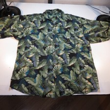 VINTAGE GUESS by GEORGES MARCIANO RAYON DESIGNER HAWAIIAN STYLE SHIRT Mens L