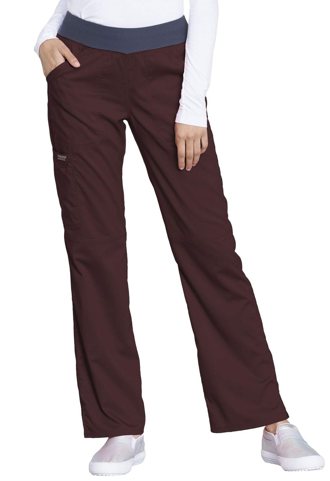 Cherokee Women Scrubs Pant Workwear Revolution Mid Rise Stra