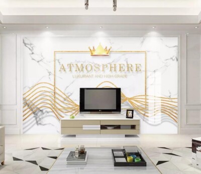 3D Tiles Marble ZHUA9428 Wallpaper Wall Murals Removable Self-adhesive Ann 24