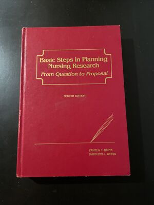 Basic Steps in Planning Nursing Research: From Question to Proposal Brink & Wood