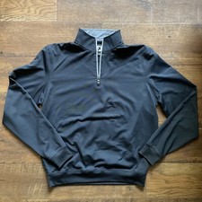 FootJoy Men  s Golf 1/4th Zip Jacket  SMALL  Black