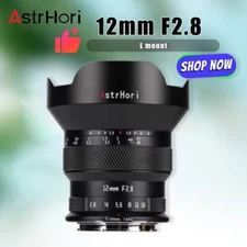 AstrHori 12mm F2.8 Ultra-Wide Angle Fisheye Lens for Canon Nikon Sony L-Mount 