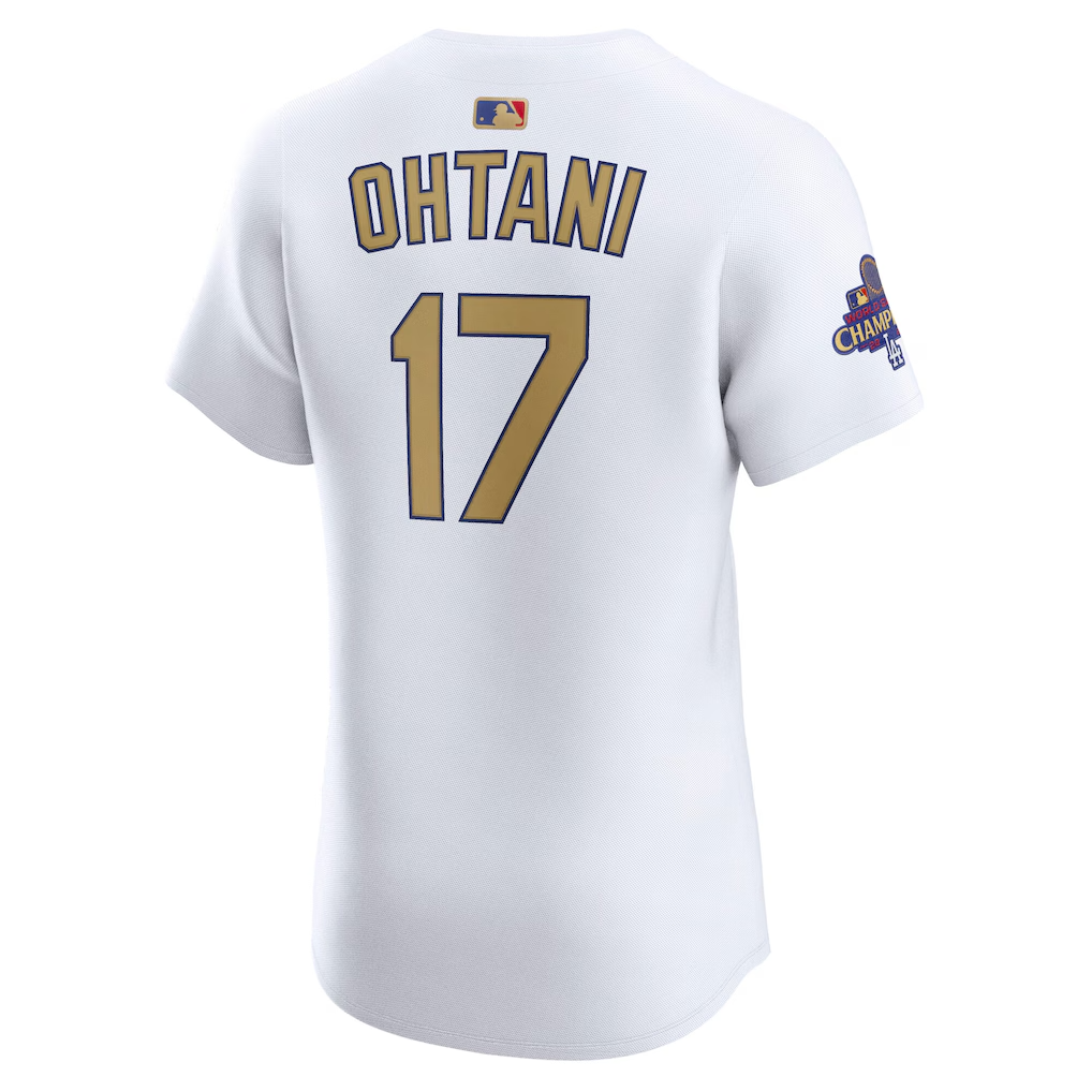 【ゴールド】Dodgers Ohtani ユニフォーム 17番 Shohei Ohtani Los Angeles Dodgers Nike 2025 Gold Collection White