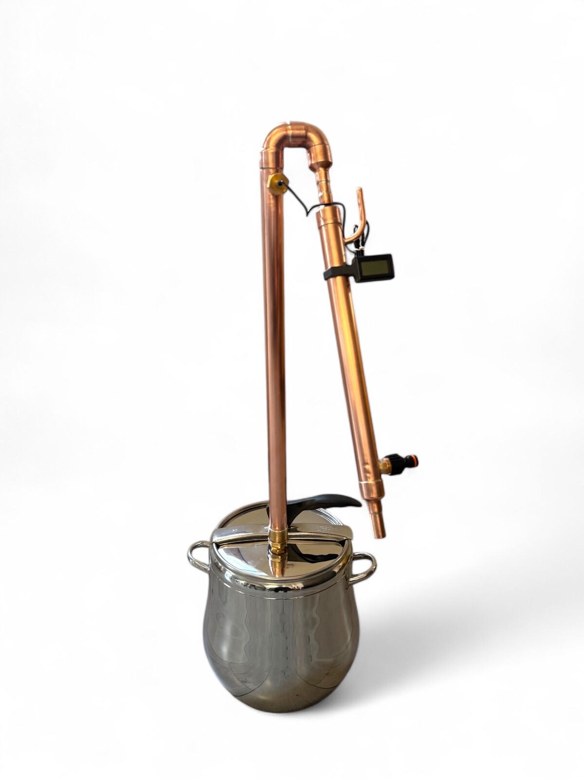 Copper Micro Pot-still 28 mm 15 lt kit pressure cooker still distiller moonshine