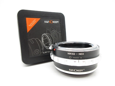 K&F Concept Adapter NIK(G)-NEX f. Nikon G/F/AI/AIS/D Obj. auf Sony NEX E Kamera