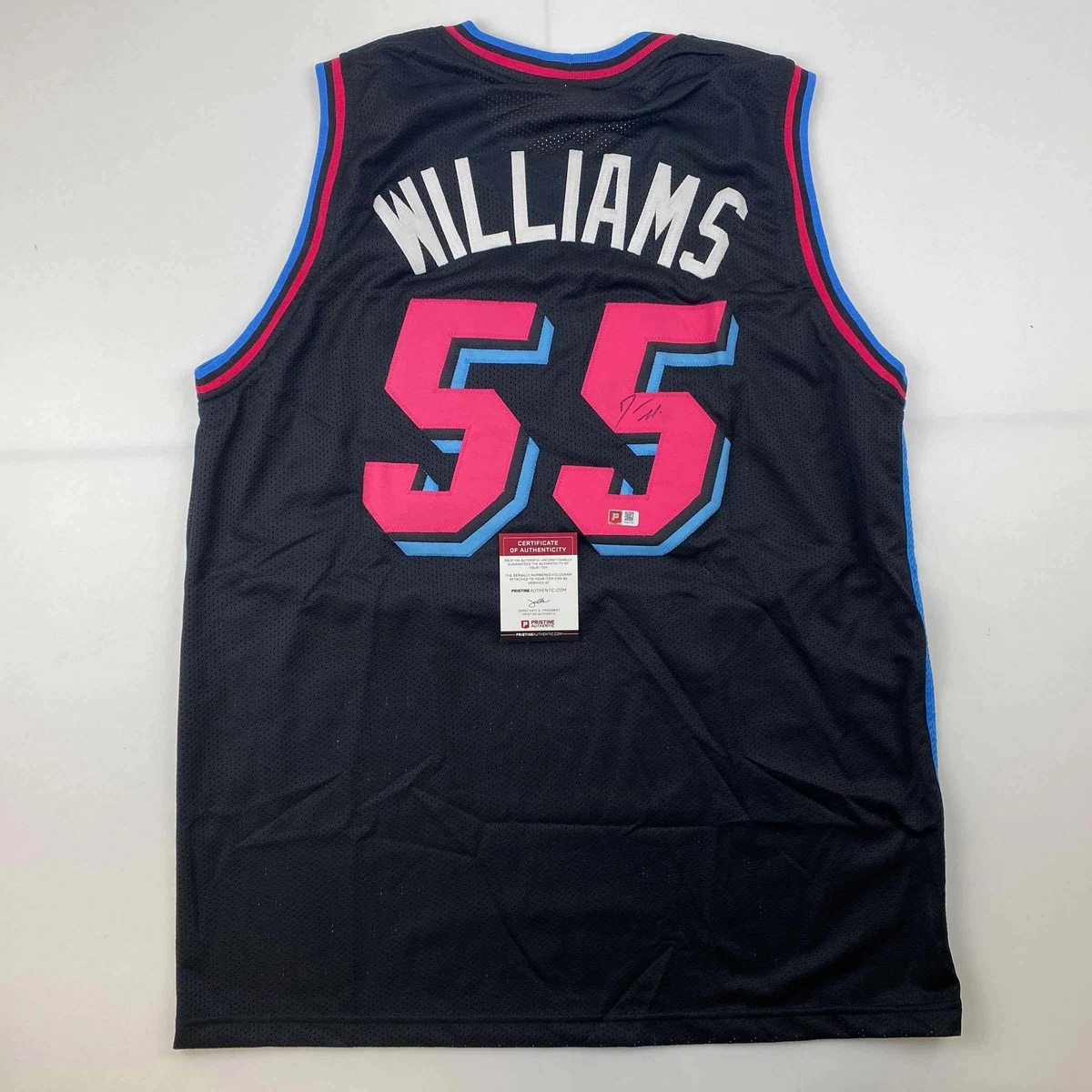 MIAMI HEAT JASON WILLIAMS AUTOGRAPHED SIGNED MIAMI VICE JERSEY PSA COA