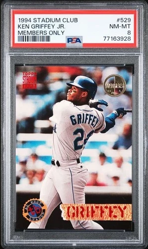 1994 Stadium Club Members Only #529 KEN GRIFFEY JR Seattle Mariners PSA 8