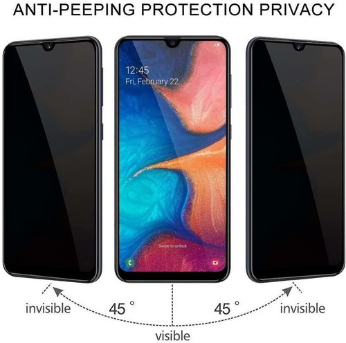 Protector de pantalla de vidrio templado antiespía privacidad para Samsung Galaxy A01/A51/A71 - Imagen 3 de 7