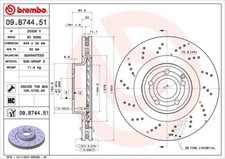 2x BREMBO Bremsscheibe Vorderachse für MERCEDES-BENZ