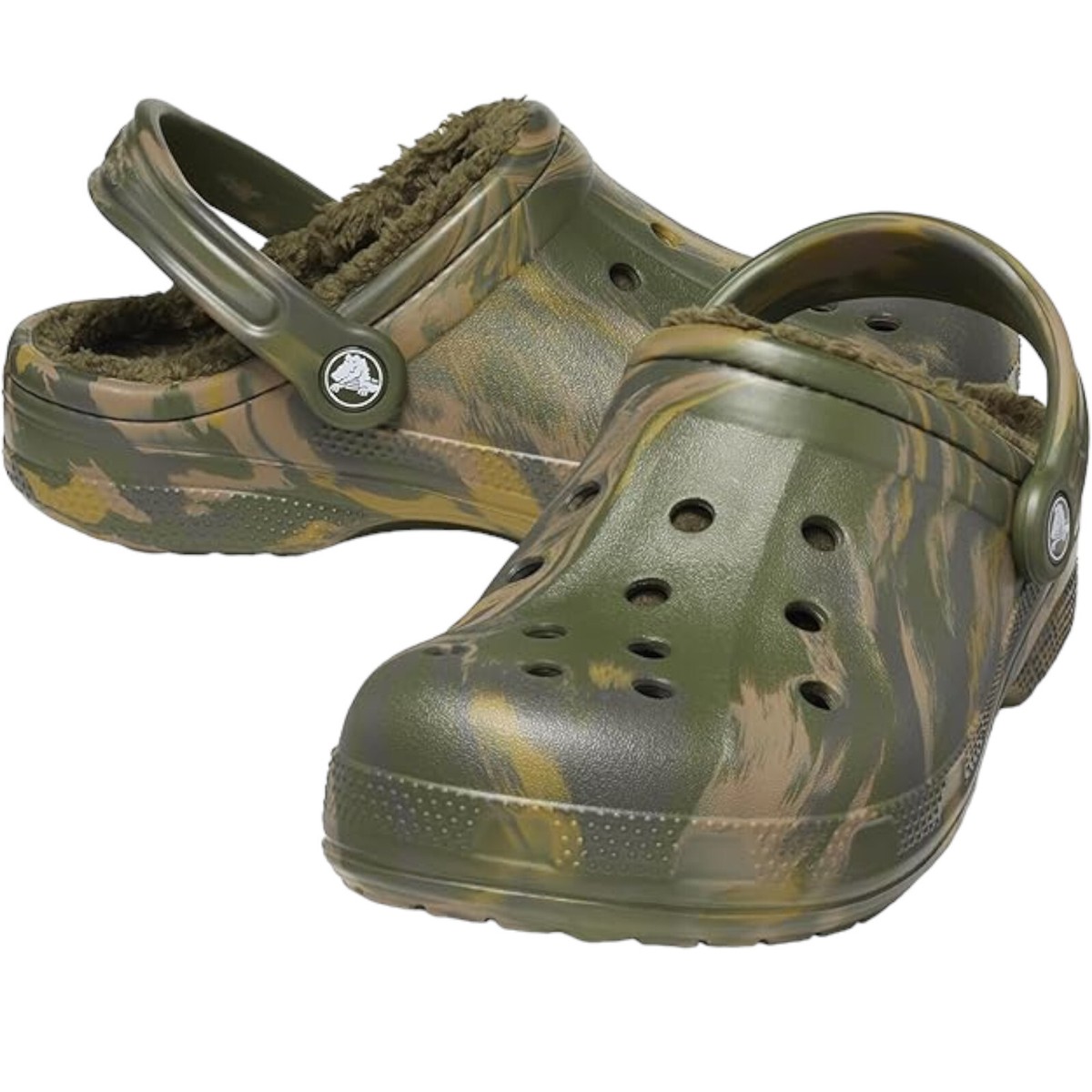 Crocs men\'s Camo winter lined clogs. Men\'s sz 8. Women\'s sz 10. 219pm Amazon.com | Crocs Unisex-Adult Classic Hemp Leaf Clogs  main image 4