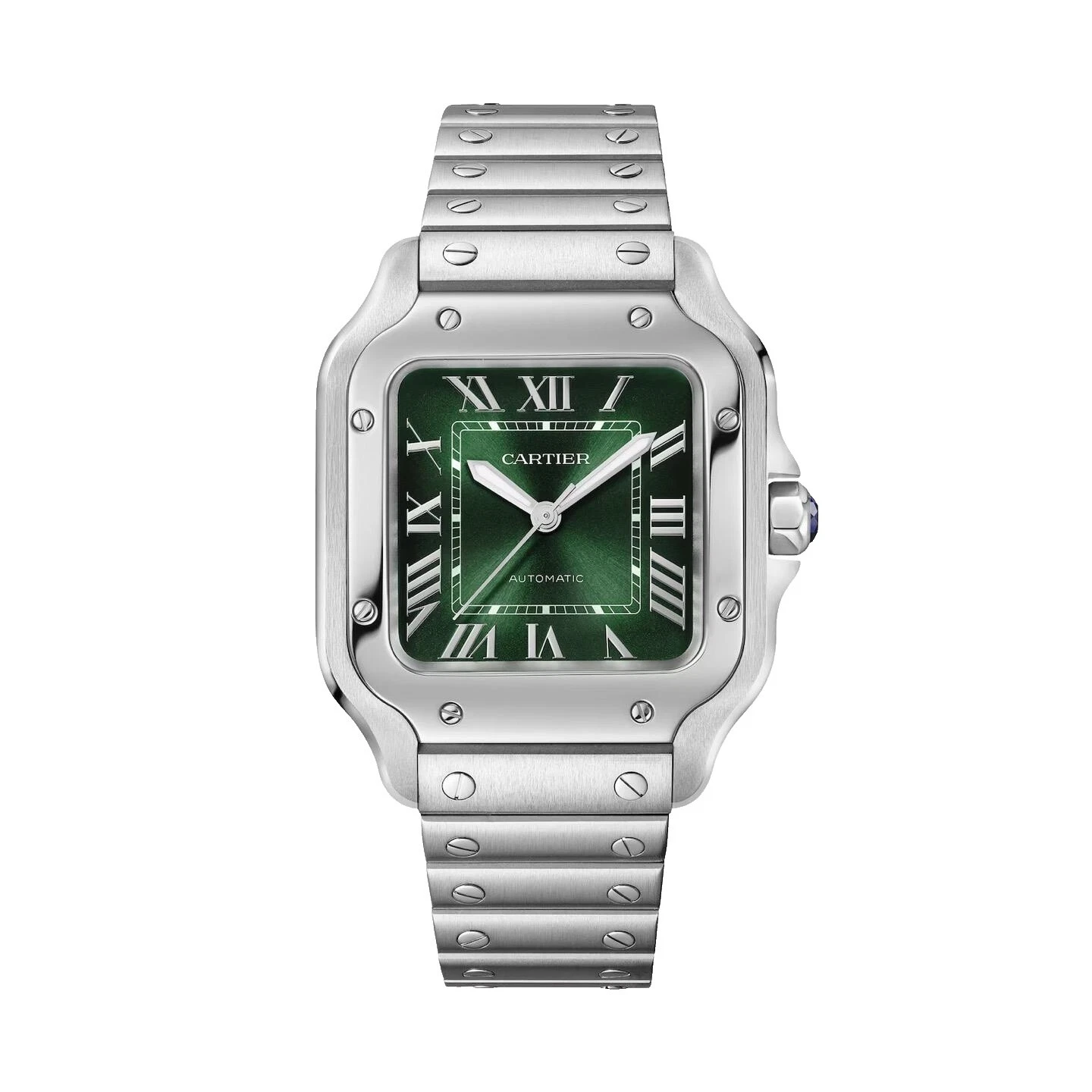 Acero inoxidable Relojes de pulsera de Lujo Cartier Santos