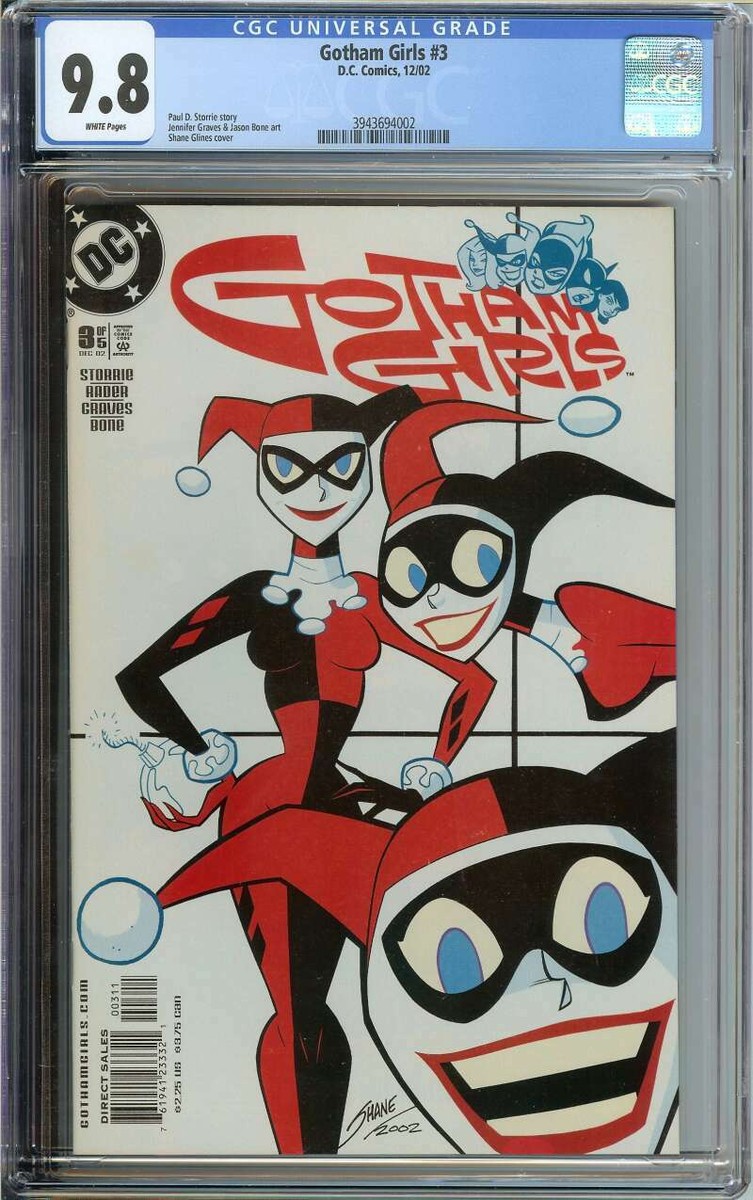 GOTHAM GIRLS #3 CGC 9.8 WHITE PAGES // HARLEY QUINN COVER 2002 | eBay