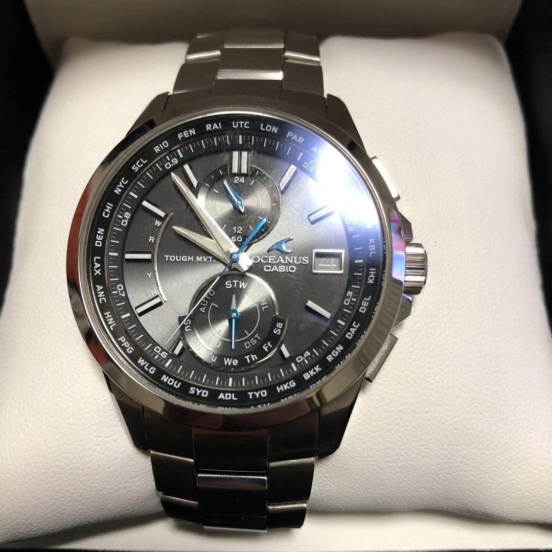 CASIO OCEANUS WAVE SOLAR LIST PRICE OCW-T2500-1AJF