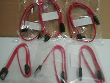 SATA III data cables with locking clips 18" lot of 6 New