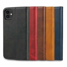 iPhone 11/Pro/Pro Max PU Leather Case Cover w/ Card Storage & Magnetic Closure