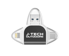 J-TECH OUTDOORS SD/Micro SD Card Reader Compatible with iPhone + Android + PC