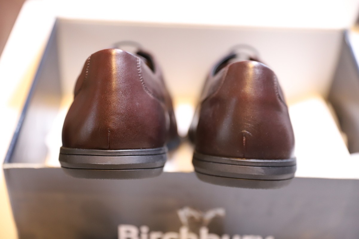Birchbury Brenston Barefoot Dress Shoes Men’s 16 Brown Minimalist Leather READ Our Brenston barefoot dress shoes in light brown colour is  main image 3