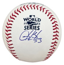 Christian Javier Signed 2022 World Series Major League Baseball WSMLB BAS