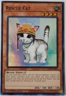 Yugioh! - Rescue Cat - RA02-EN001 - Super Rare - NM/M