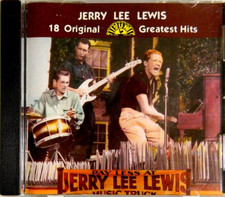 JERRY LEE LEWIS - 18 ORIGINAL SUN GREATEST HITS CD, 1984 RHINO Play-Tested