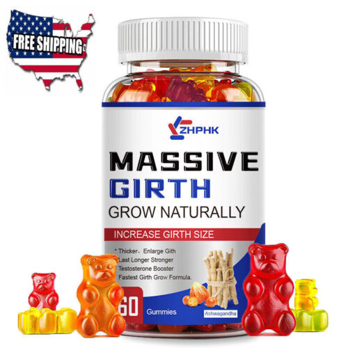 Male Enhancement Gummies Booster & Thicker Last Longer Stronger Bigger 60 Gummy - Picture 2 of 9