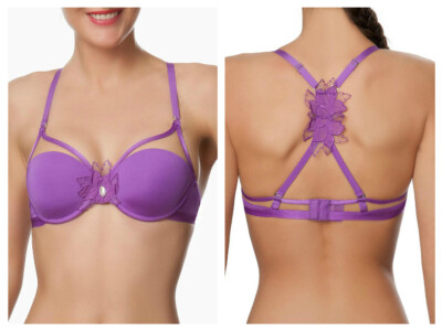 LISCA SOUTIEN GORGE MULTI POSITIONS ''DIVINE'' VIOLET TAILLE 85D NEUF/ETIQUETTE