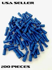 200 Female Wire Quick Disconnect .156 Bullet Connector Blue 16-14 Gauge Terminal