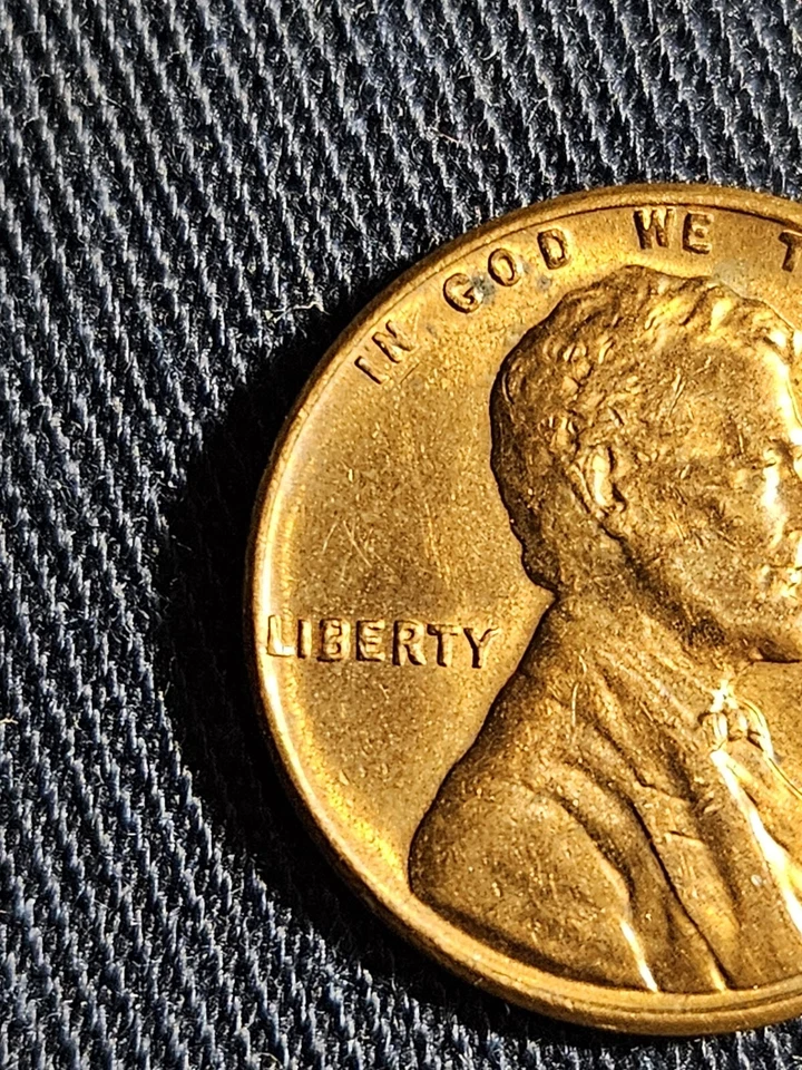 1967 Penny No Mint Mark, Errors "L" We Trust On Rim Struck Off Center *Very Rare - Image 3 of 4