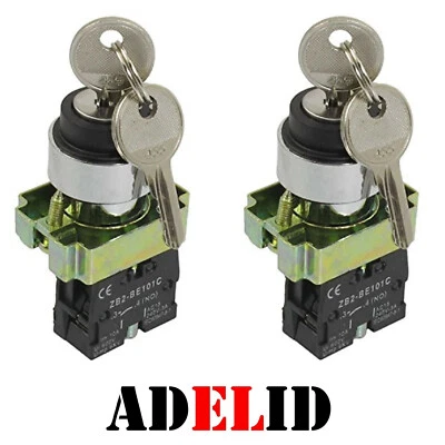 Wahlschalter Drehschalter Knopfschalter Maschinenschalter Metall FI22 Ein-Aus