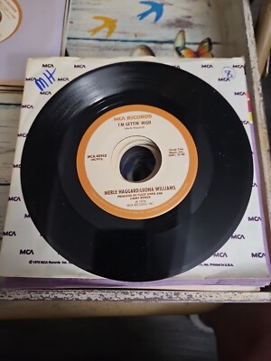 Merle Haggard & Leona Williams - I'm Gettin' High / The Bull & The Beaver 45  VG