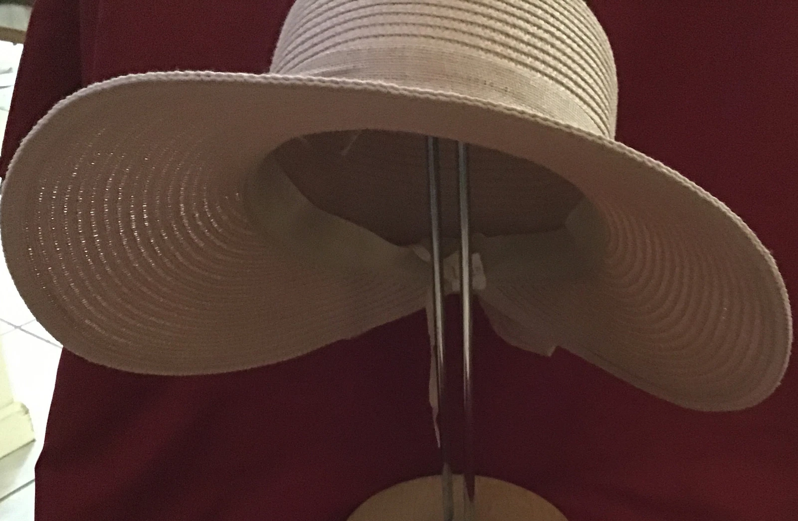 Backless Facesaver Sun Hat Blush Adjustable Inside band￼