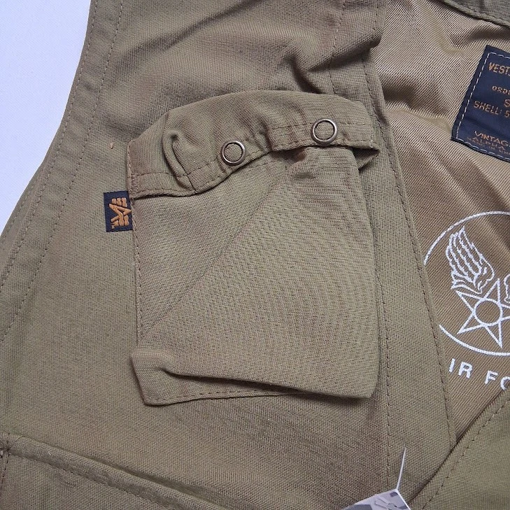 Chaleco de supervivencia de mantenimiento de la Fuerza Aérea del Ejército de los Estados Unidos C-1 Alpha Industries talla S nuevo con etiquetas Foto 3 de 4