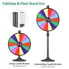 WinSpin 24" Prize Wheel Tabletop Floor Stand Spinning Game Brochure Holder — photo 3