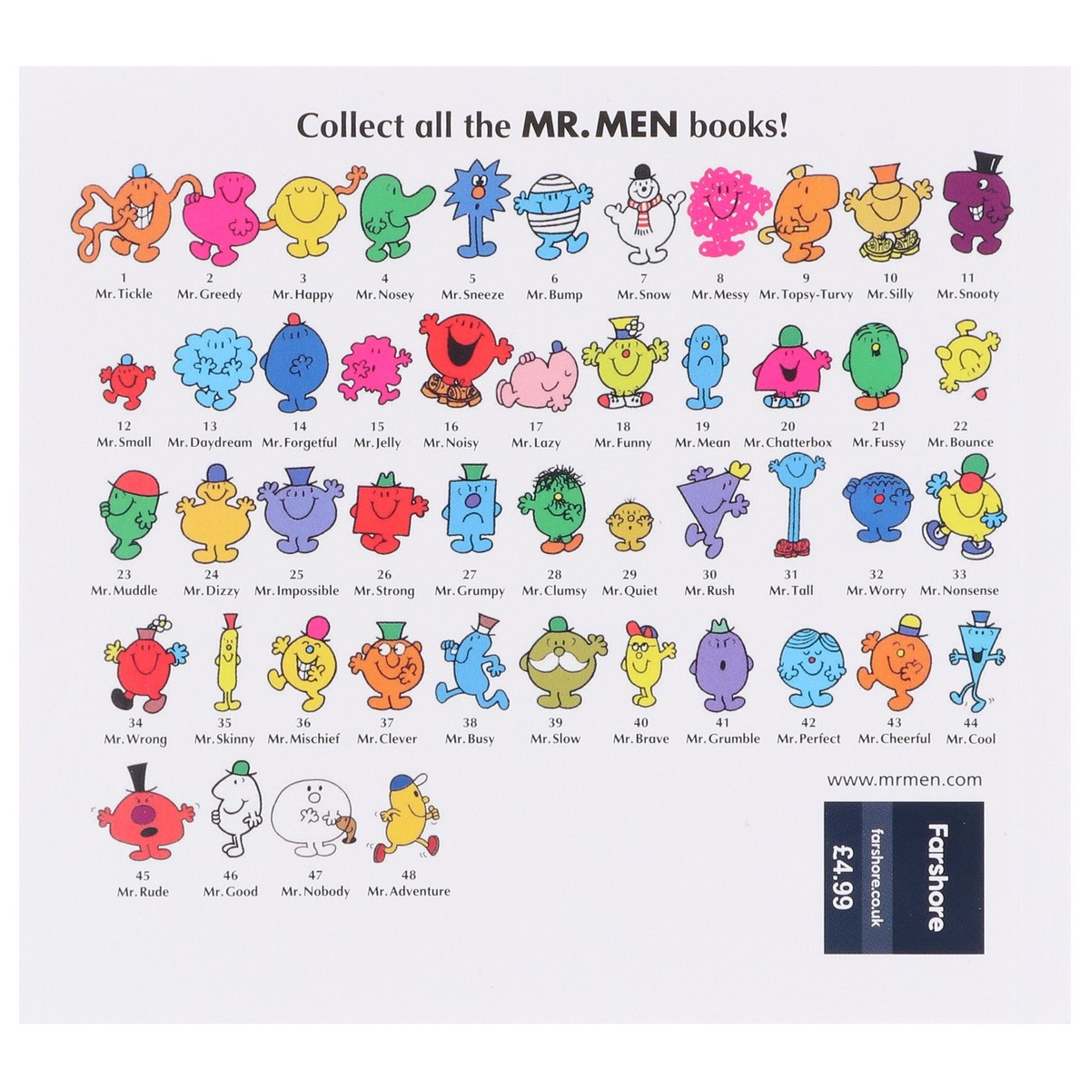 Mr Men My Complete Collection 48 Books Box Set By Roger Hargreaves